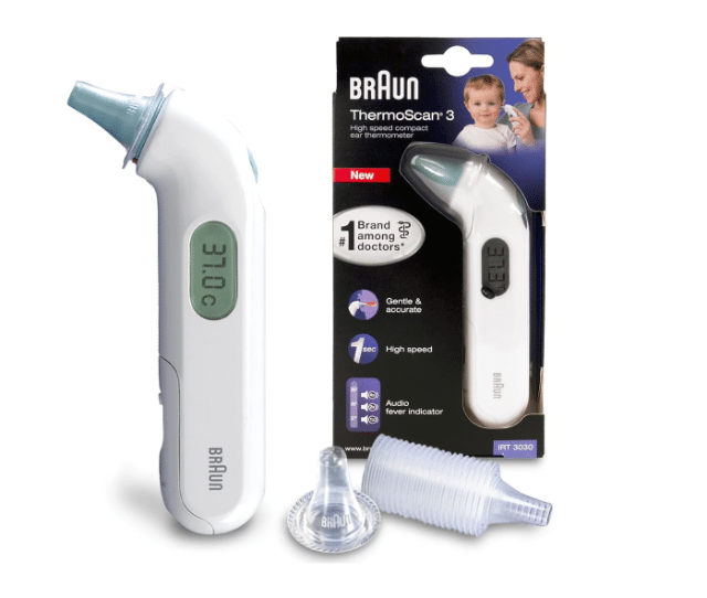 Braun IRT3030WE Infrarot-Thermometer – Kontaktloses Digitalthermometer zur präzisen Temperaturmessung