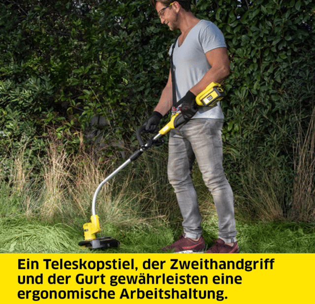 Kärcher LTR 36-33 Akku-Rasentrimmer (1.444-350.0) ohne Akku – Leistungsstarker Akku-Rasentrimmer für den Garten