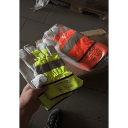 Arbeitshandschuhe - Hi Vis Lederhandschuhe