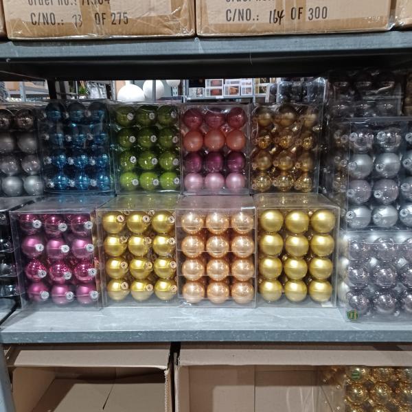 Posten: Weihnachtskugeln Echt Glas Christbaumkugeln 1454 Teile Lagerverkauf Mixpalette Mixposten Weihnachten Baumschmuck