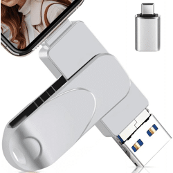 4-in-1 USB-Stick – Lightning, USB-C, Micro-USB & USB – 256GB / 512GB