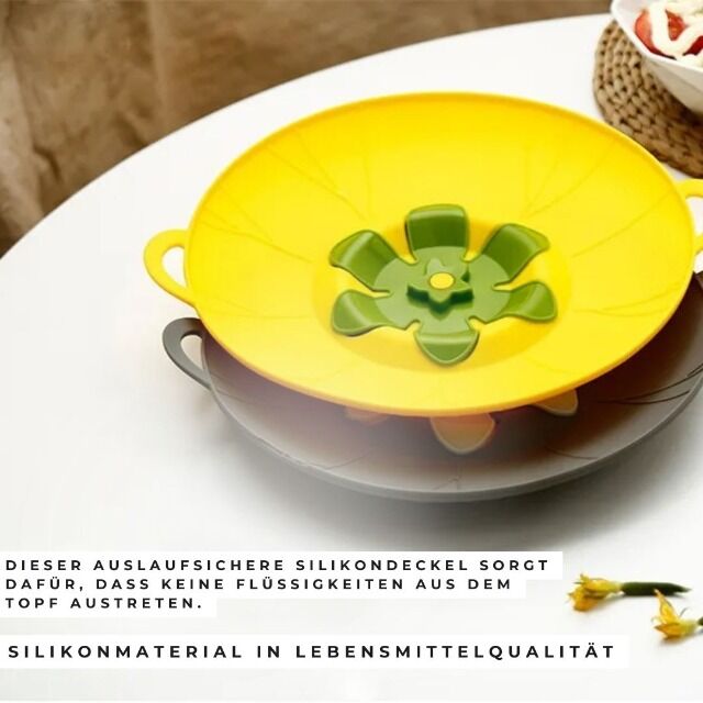 29 cm, 22cm Überkochschutz und Spritzschutz aus Silikon für Pfannen und Töpf zwischen Ø 15-28 cm, Topfdeckel zum Schutz vor dem Überkochen,