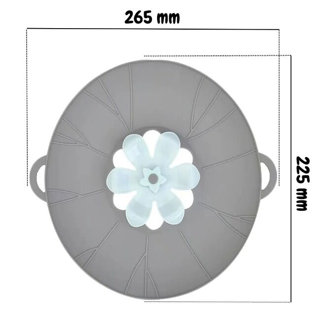 29 cm, 22cm Überkochschutz und Spritzschutz aus Silikon für Pfannen und Töpf zwischen Ø 15-28 cm, Topfdeckel zum Schutz vor dem Überkochen,