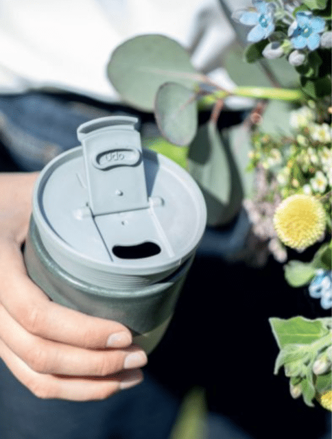 Udo Mehrwegdeckel Türkis – Wiederverwendbare Deckel A-Ware