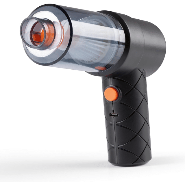 CLEANmaxx Akku-Handstaubsauger 3,7V Grau/Blau – 6-teilig – Kabellos – A-Ware