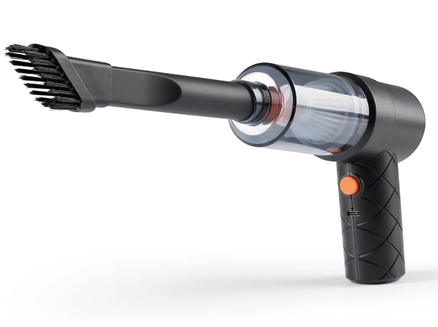 CLEANmaxx Akku-Handstaubsauger 3,7V Grau/Blau – 6-teilig – Kabellos – A-Ware