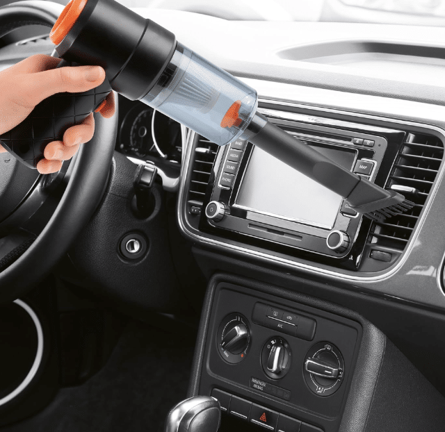 CLEANmaxx Akku-Handstaubsauger 3,7V Grau/Blau – 6-teilig – Kabellos – A-Ware