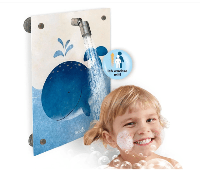 fredis Kinderdusche Wal – Kinder-Duschkopf Blau – A-Ware