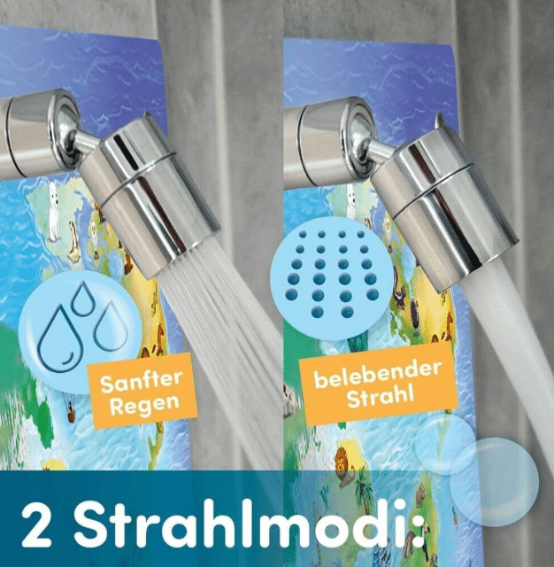 fredis Kinderdusche Welt – Kinder-Duschkopf Blau – A-Ware