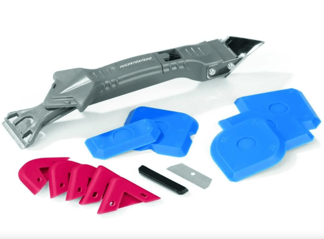 FUGENTORPEDO Silikonentferner 5 in 1 – 20 cm Grau/Rot – A-Ware