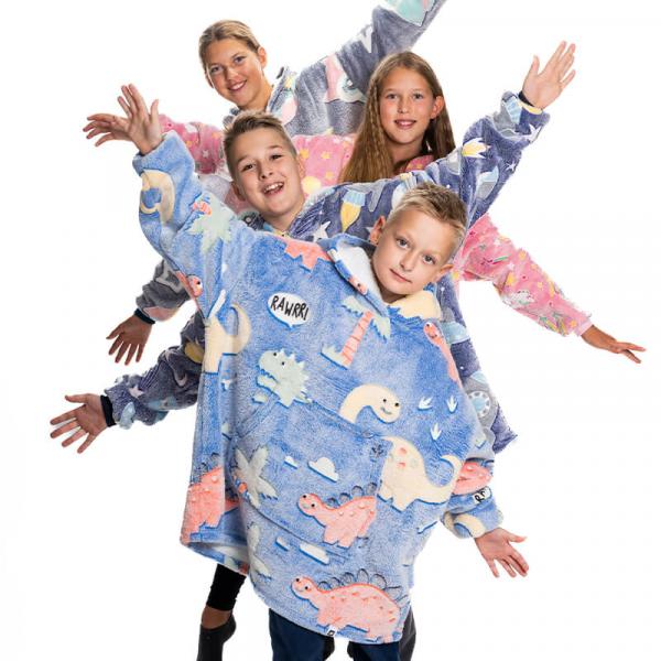 SALES: Kinder-Fleecedecke mit Ärmeln SnugHug (2 Paletten)
