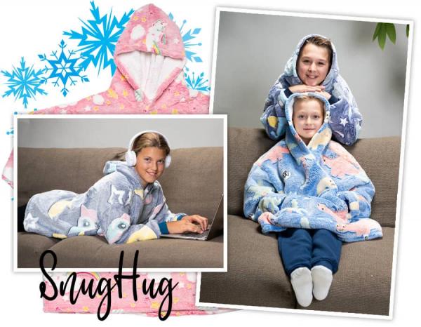 SALES: Kinder-Fleecedecke mit Ärmeln SnugHug (2 Paletten)