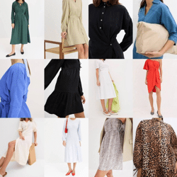 2,80 € Mix Stock Kleider Kategorie A – Damenmode aus deutschen Katalogen, Sommer Herbst Frühling, Größen 32–54, sofort lieferbar