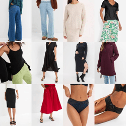 From 2,10 € - Mix stock clothing, category A, 90 % women's and 10 % men's fashion, new packed with barcodes, available for immediate delivery from Germany.