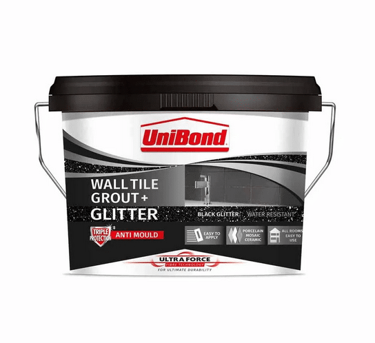 5.037 Stück Unibond Fertig-Fugenmörtel Wall Tile Grout Ultra Force 1,38kg schwarz
