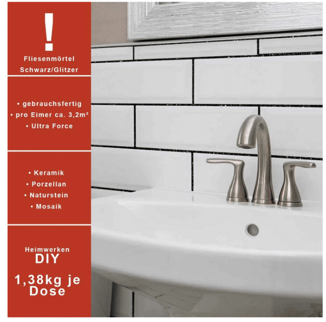 5.037 Stück Unibond Fertig-Fugenmörtel Wall Tile Grout Ultra Force 1,38kg schwarz