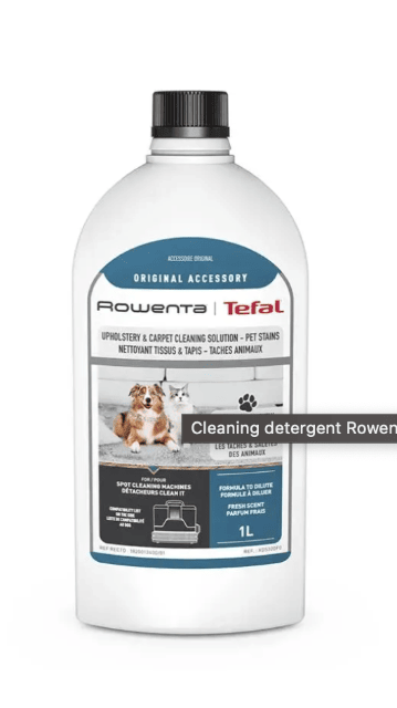 Rowenta Reinigungslösung 1L – Textilreiniger gegen Tierflecken – A-Ware