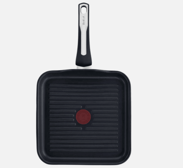 Tefal Poêle Grill 26x26 cm – Sélection Noir – Revêtement Antiadhésif – A-Ware
