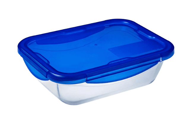 Pyrex Daily – Rechteckige Glasform 3,3 L mit Deckel – 28×22×9 cm – A-Ware