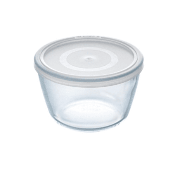 Pyrex Daily - Round glass dish 1.1 L with lid - 15 cm - A-goods