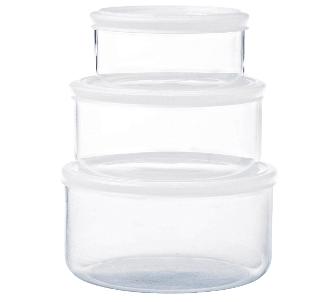 Pyrex Daily - Round glass dish 1.1 L with lid - 15 cm - A-goods