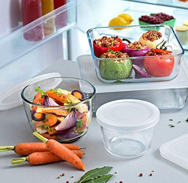 Pyrex Daily – Rundform mit Deckel 1,6 L – Glas & Kunststoff – A-Ware