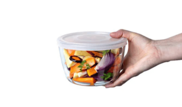 Pyrex Daily – Rundform mit Deckel 1,6 L – Glas & Kunststoff – A-Ware