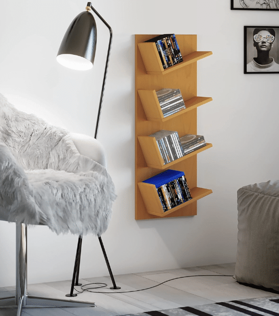 Wandregal „Lansi“ – 90×33×16 cm – Weiß – A-Ware