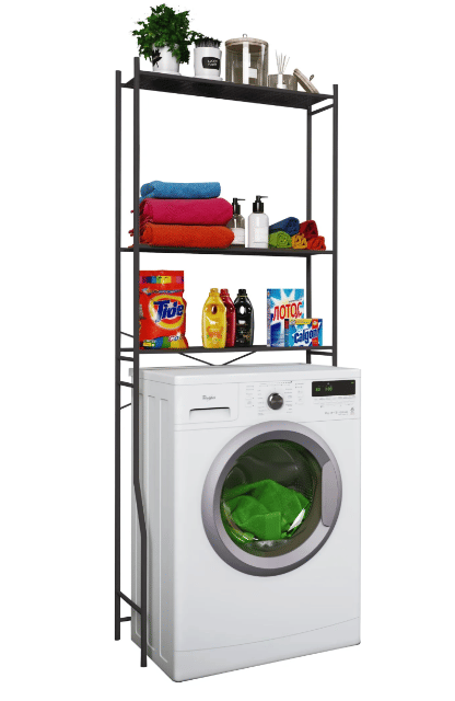 Waschmaschinenschrank „Tubas M“ – 160×68×25 cm – Weiß – A-Ware