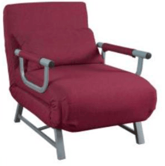 EEinzelschlafsessel Kolino – mit Schublade – Grau, Rot, Blau, Grün – A-Ware