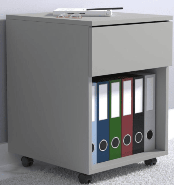 Dalosa mobile pedestal - gray - without drawers - 55×39×70 cm - A-goods