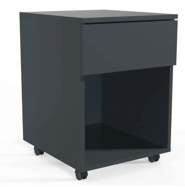 Dalosa mobile pedestal - gray - without drawers - 55×39×70 cm - A-goods