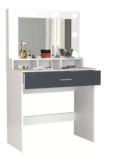 Schminktisch – Honig-Eiche & Anthrazit – 133×80×40 cm – A-Ware