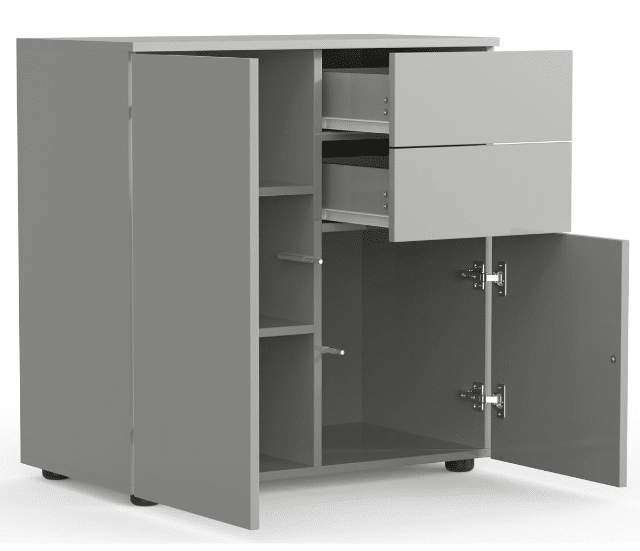 Sideboard Dalosa – Grau – mit Schublade – 77×70×39 cm – A-Ware