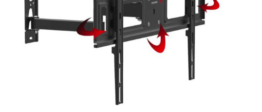 TV-Wandhalterung – VESA 600×400 – neigbar 10° & schwenkbar 90° – 26–55