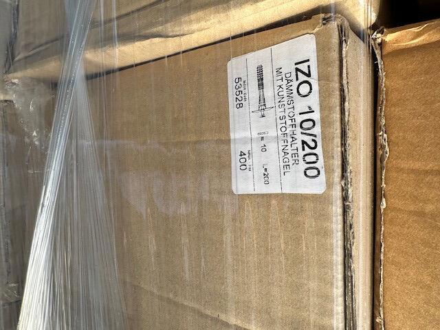 1 Palette Dämmstoffhalter Dämmstoffdübel 10x140-10x200 mm Restposten 12