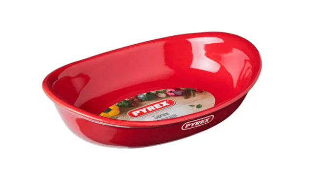 Pyrex Supreme - Oval casserole dish 26×18 cm - 1.7 L - Red - A-grade
