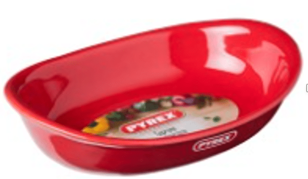 Pyrex Supreme – Auflaufform oval 31×21 cm – 2,7 L – Rot – A-Ware