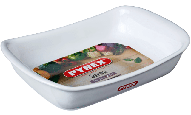 Pyrex Supreme – Auflaufform rechteckig 33×23 cm – 4,1 L – Rot – A-Ware