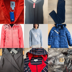 Ab 6,90 € – Wintermarkenkleidung im Mix, Kategorie A/B, Damen- und Herrenmode, Top-Marken wie Nike, Adidas, Tommy Hilfiger, Levi’s, sofort l