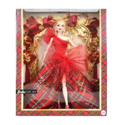 Barbie Holiday Signature Doll Blonde – Mattel Sammlerpuppe mit Festtagskleid – A-Ware