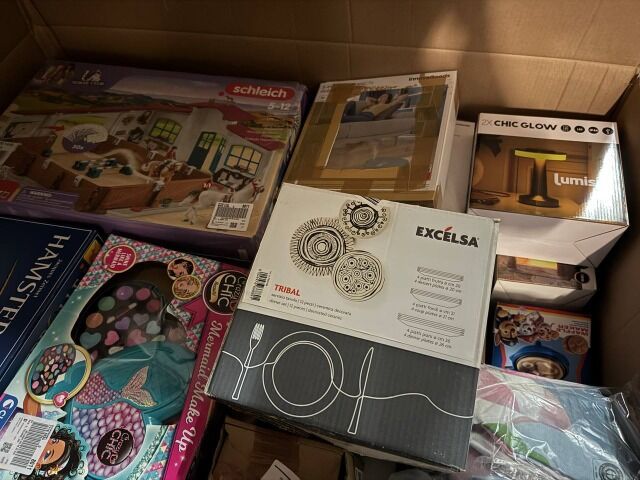 Ab 350 € – Mix Paletten aus deutschen Marktplätzen, Kategorie A/B/C, Haushaltsgeräte, Möbel, Kinderartikel, Deko und mehr, sofort lieferbar