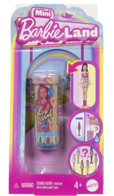 Barbie Mini BarbieLand Colour Reveal Doll CDU 10 – Mattel – A-Ware – UK Sales Only