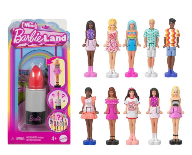 Barbie Mini BarbieLand Core Doll CDU 10 – Mattel – UK Sales Only – Assortment May Vary – A-Ware