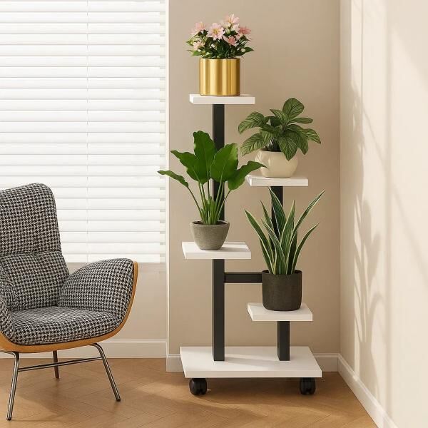 BloomNest™ 4-tier mobile plant stand