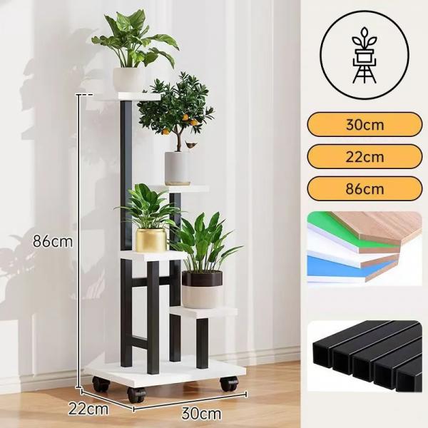 BloomNest™ 4-tier mobile plant stand