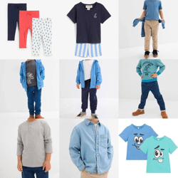 Ab 3,00 € – Kinderbekleidungs-Mix, Kategorie A, Neuware von bekannten Marken, Größen von Babys bis Teenagern, sofort lieferbar