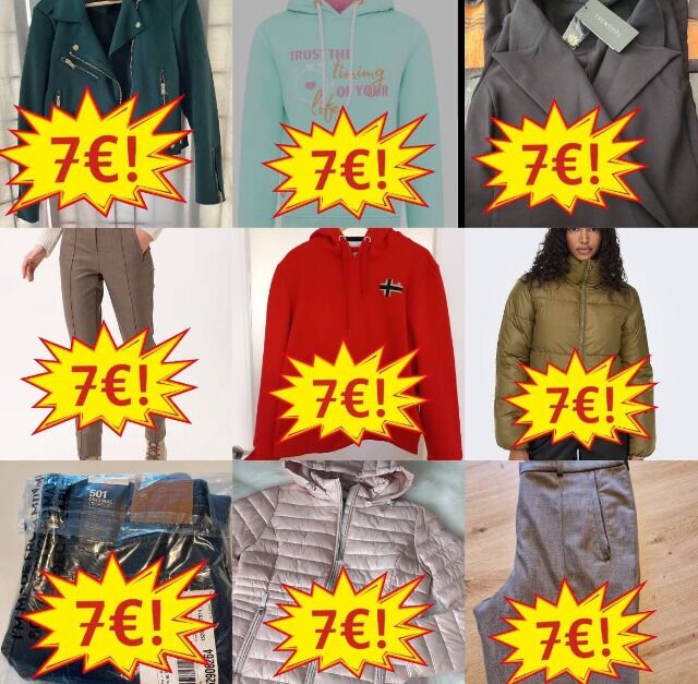 6,90 € Winter Markenbekleidung Mix A/B, Damen und Herren, Top Marken wie Nike, Adidas, Tommy Hilfiger, Levi’s, ab 25 Stück, sofort lieferbar