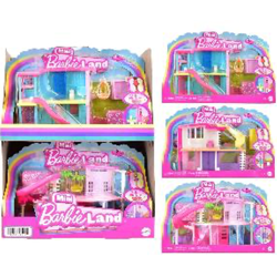 Barbie Mini BarbieLand House CDU 4 – Pink & Yellow Slides – Mattel – A-Ware