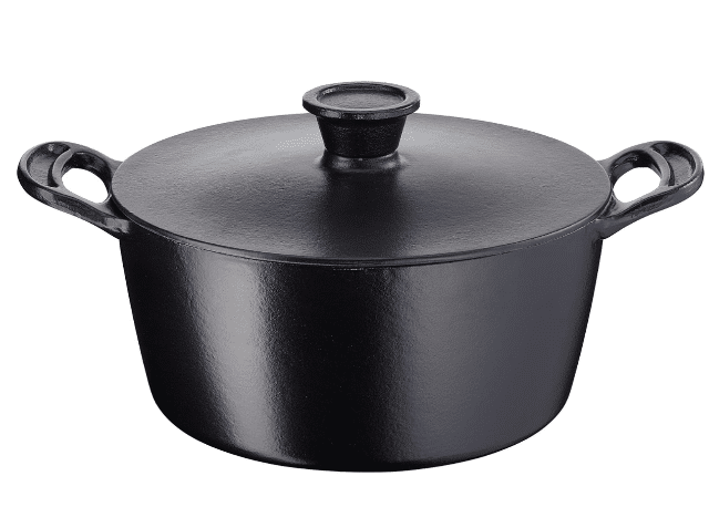 Jamie Oliver by Tefal Cocotte 24 cm – Gusseisen – Emaillebeschichtet – Für alle Herdarten – A-Ware